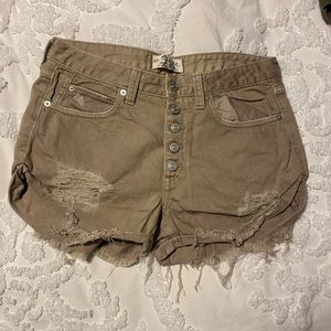 Free people denim shorts
